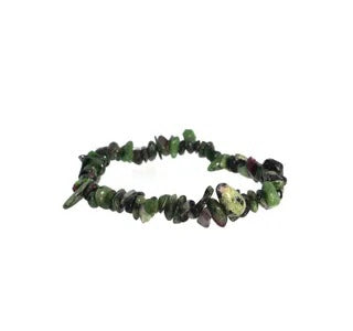 Ruby Zoisite Chip Bracelet