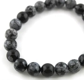 Snowflake Obsidian Bracelet