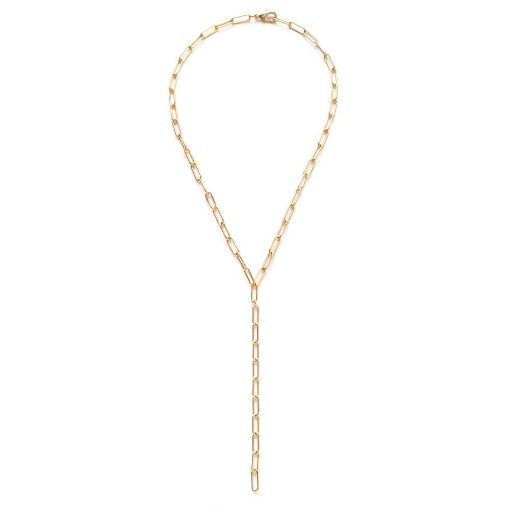 Paperclip chain lariat