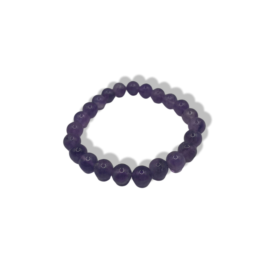Amethyst Stretch Bracelet 8mm Beads